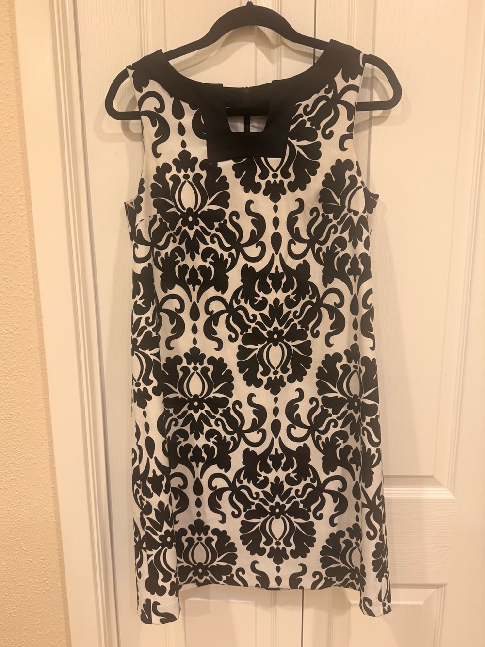 Alyx Black & White Damask Shift Dress